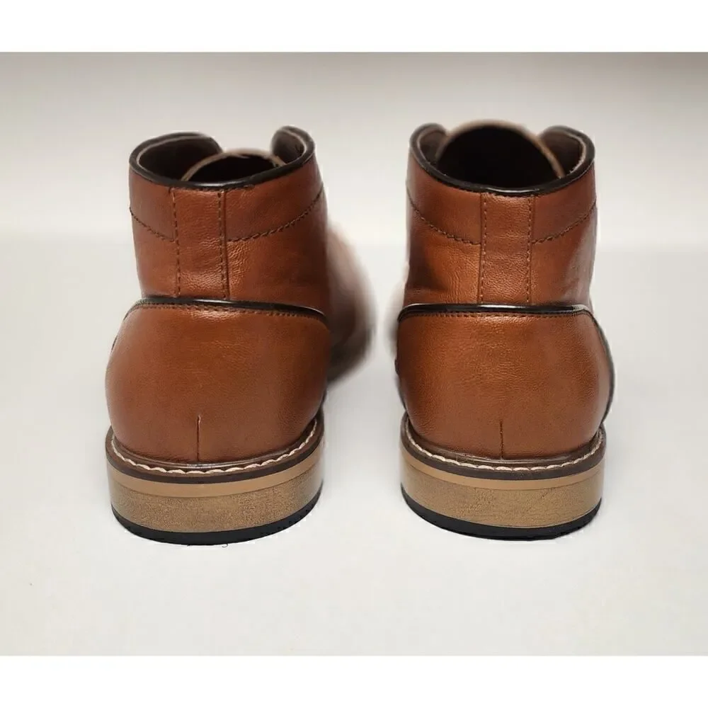Steve Madden Men's M-Alakk Cognac  Brown Chukka  Leather Boots Shoes  Size 12M